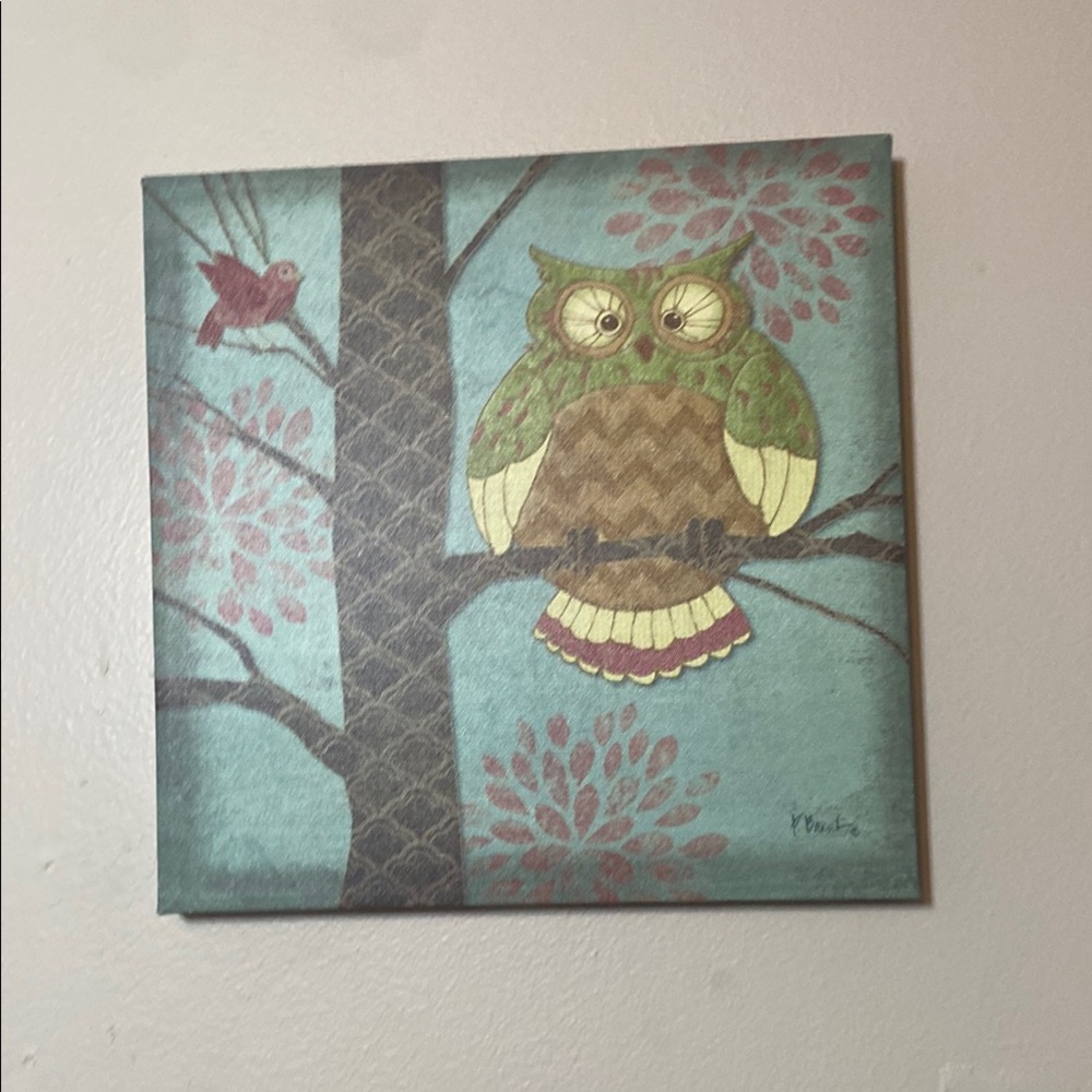 Owl and Bird Canvas Art